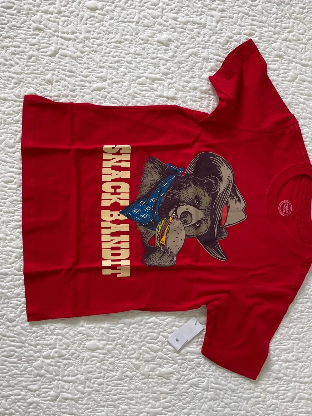 OshKosh B'gosh Red 'Snack Bandit' Bear Graphic Tee